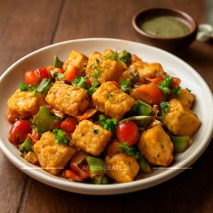 Salt and paper paneer                                                                                         