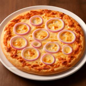 Onion cheese pizza