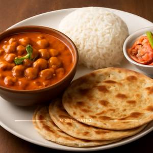 Chole with chawal