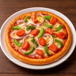 Onion Tomato Capsicum Pizza