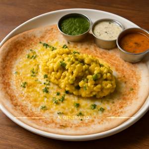 Butter Open Masala Dosa