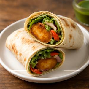 Aloo Tikki Wrap
