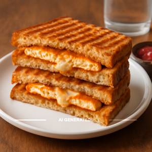 Grilled cheese paneer sandwich