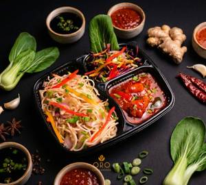Kung Pao Paneer With Hakka Noodles