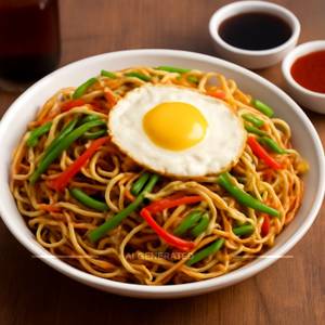 Egg Hakka Noodles