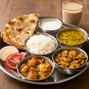 Kadai Paneer Thali