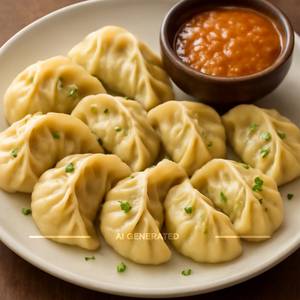 Butter Garlic Momos [6 Pieces]
