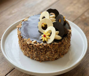 Chocolate Roasted Almond Cake