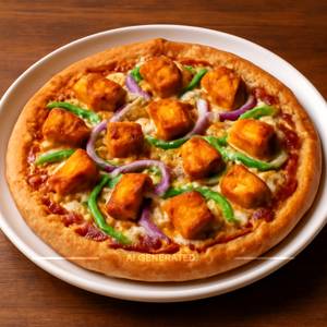 Tandoori paneer pizza