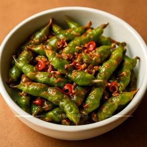 Chilly Garlic Edamame