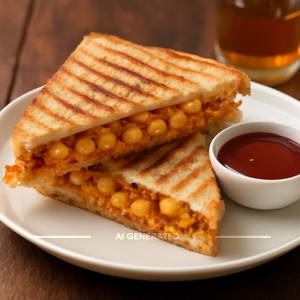 Paneer corn sandwich