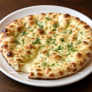 Cheese garlic naan