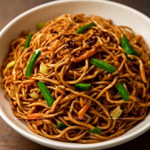 Veg burnt garlic noodles