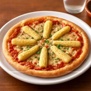 Baby Corn Pizza