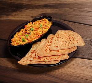 Paneer Bhurji With Paratha