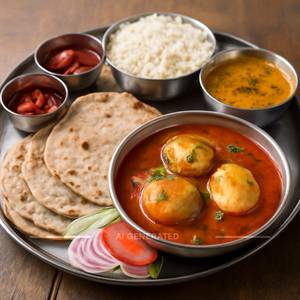 Egg Masala Thali