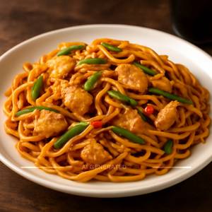 Chilli Garlic Noodles Chicken