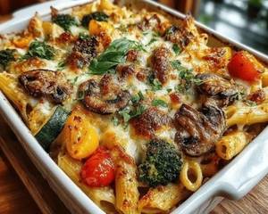 Vegetable Au Gratin Baked Pasta