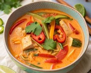 Vegetable Thai Coriander Soup