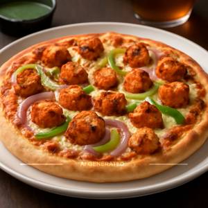 Paneer tikka pizza