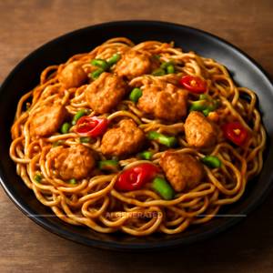 Chilli Garlic Chicken Noodles