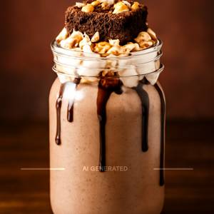 Brownie nutties thick shake