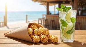 Popcorn 8 pcs + Lime mojito                      