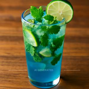 Blue curacao mojito