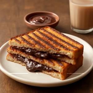 Chocolate sandwich grilled