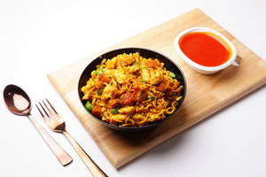 Single Egg Single Chicken Fried Maggi