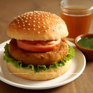 Veg Aloo Tikki Burger