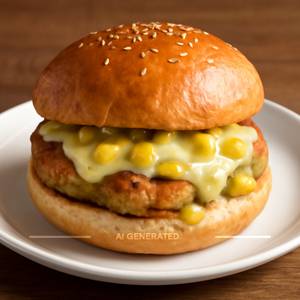 Chicken cheese corn burger