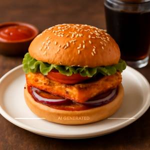 Spicy Paneer Burger