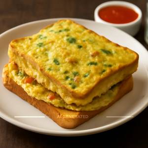 Bread omelette