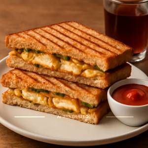 Grilled paneer cheese sandwich