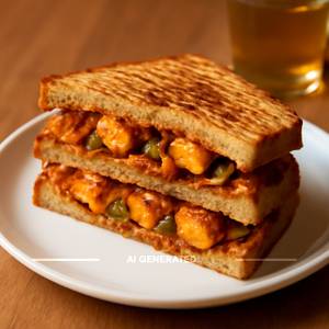 Spicy Paneer Sandwich