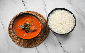 Malabar Fish Curry With steamed Rice