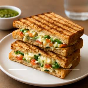 Veggie cheese grilled sandwich
