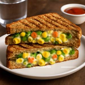Veg corn cheese sandwich