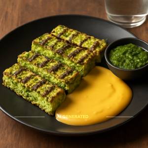 Grilled Cottage Cheese Pesto Sauce