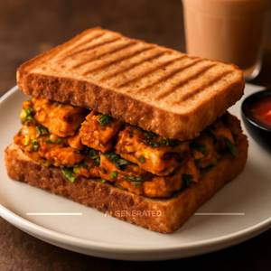 Spicy Paneer Sandwich