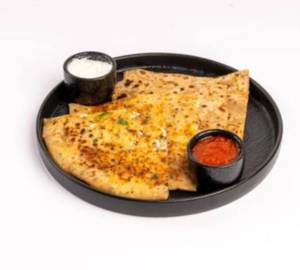 Paneer Paratha with Curd