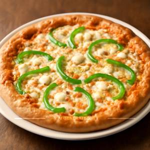 Cheese and capsicum pizza                