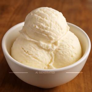 Creamy vanilla ice cream