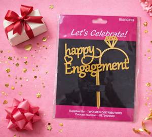 Happy Engagement Cake Topper -Tmd 009