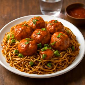 Egg Manchurian Noodles