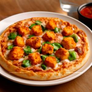 Paneer wraped pizza