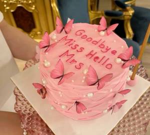 Birthday Anniversary Chocolate Butterfly Cake