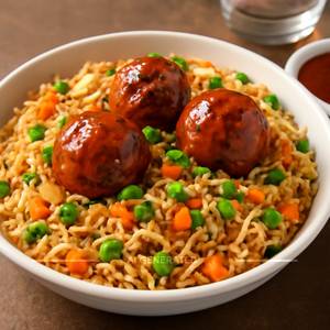 Veg. Manchurian Fried Rice