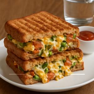 Maxican Veg Cheesy Sandwich